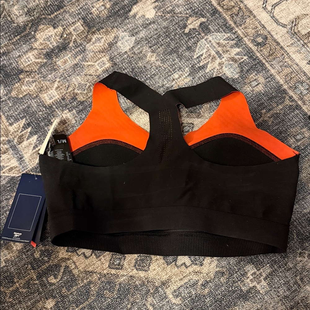 Reebok Black Purmove Sports Bra - Picture 3 of 5